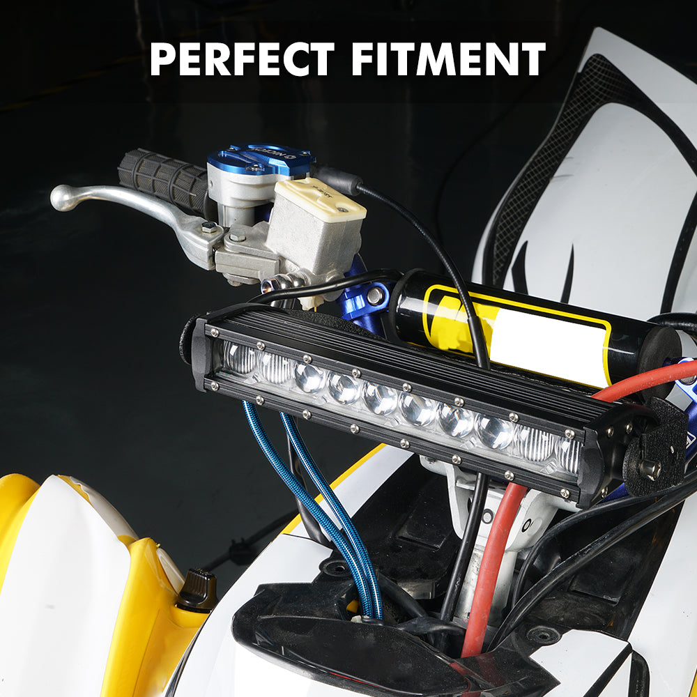 30W 6 Inch ATV LED Headlight w/Bracket For Yamaha YFZ450R Raptor 700 250 350