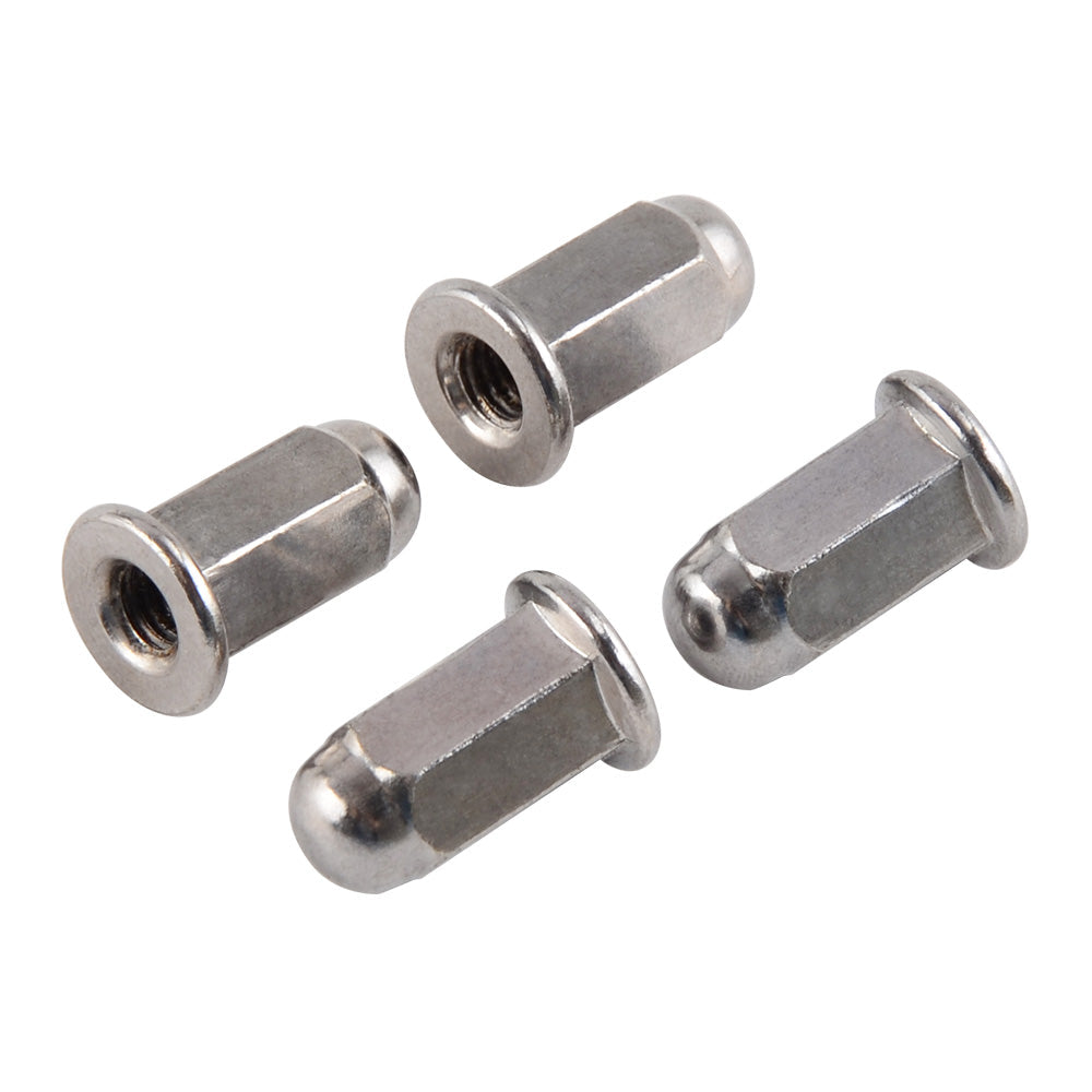 4PCS M6 Chromeplate Acorn Cap Hex Nut Safety Show For Honda Suzuki Kawasaki
