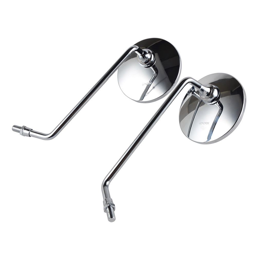 Pair of M10x1.25mm chrome-plated rearview mirrors for Honda XL125S CB650 GL1000