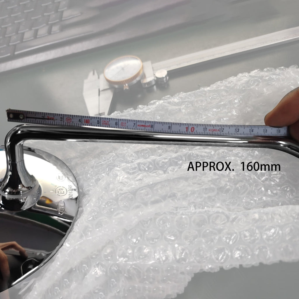 Pair of M10x1.25mm chrome-plated rearview mirrors for Honda XL125S CB650 GL1000