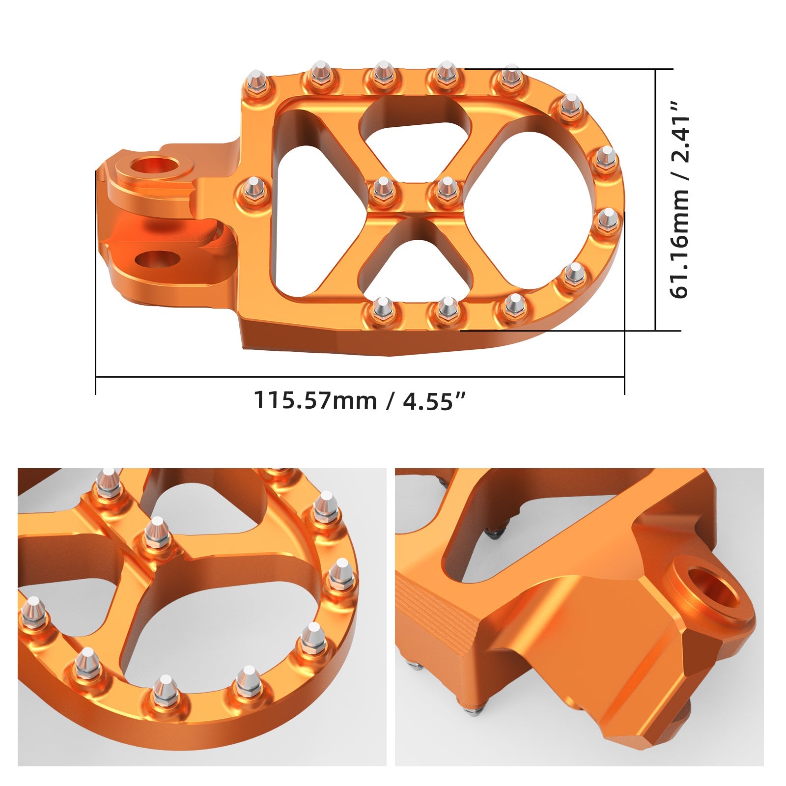 CNC Wide Forged Foot Pegs For KTM Beta Husqvarna