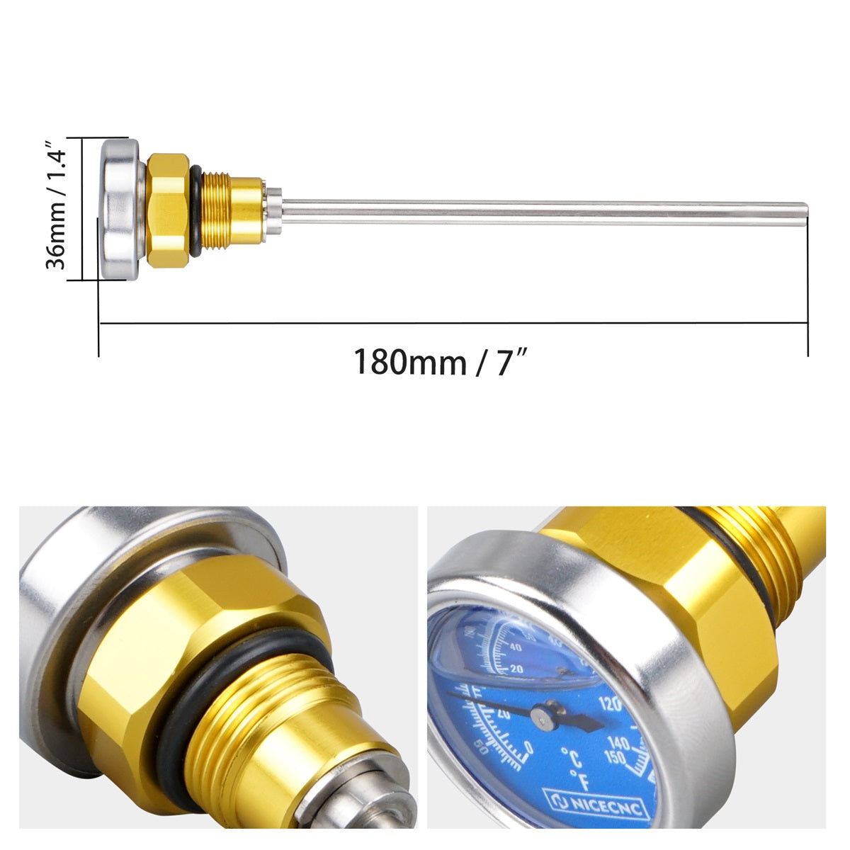Oil Temperature Dipstick For Suzuki DRZ400 / S / SM 2000-2024