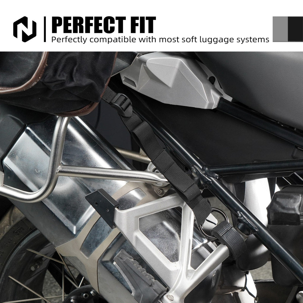 Motorcycle Universal Off-Road Soft Bag Tie Down Straps Retention Rings