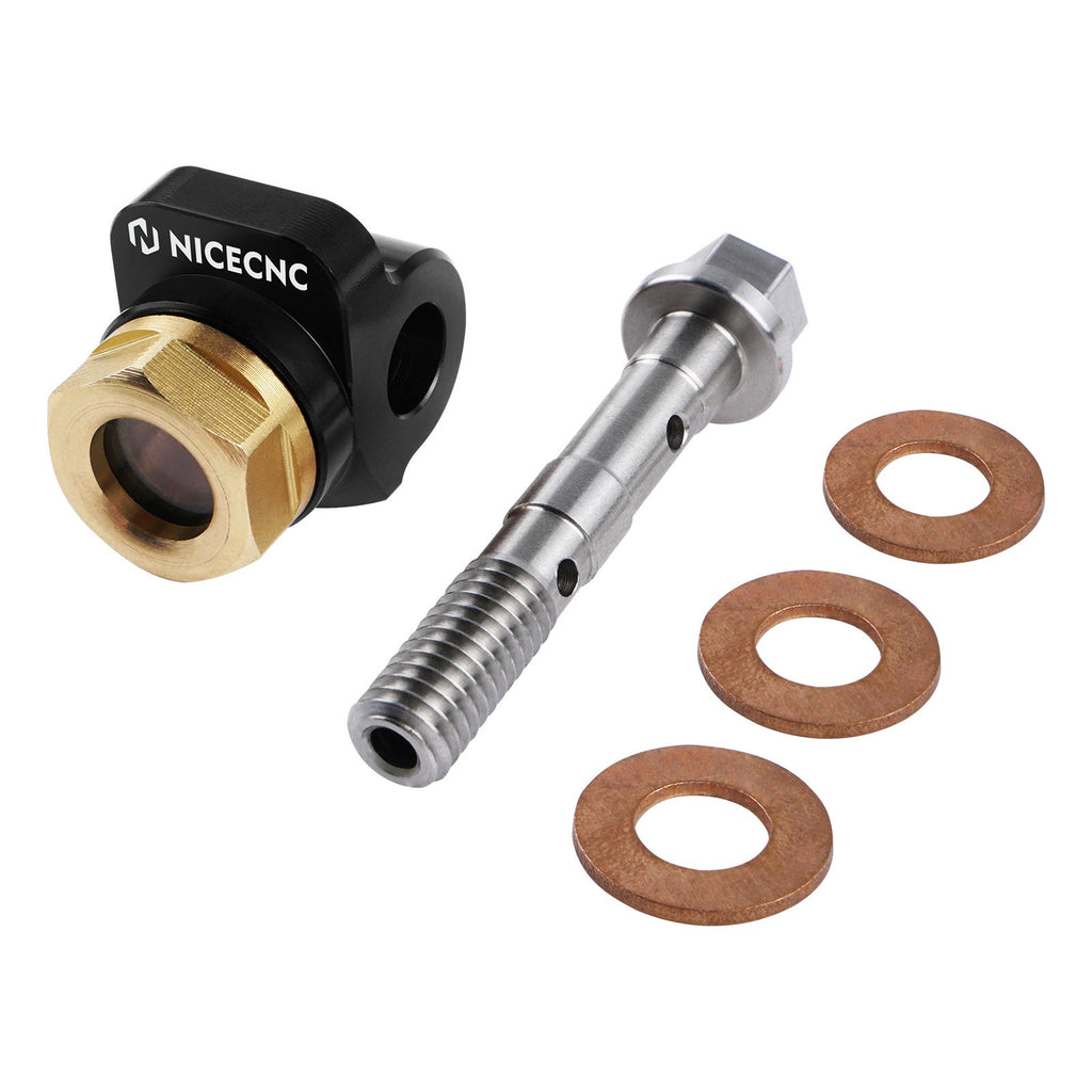 Banjo Bolt Oil Sight Glass For Honda XR600R /XR650L 1985-2025