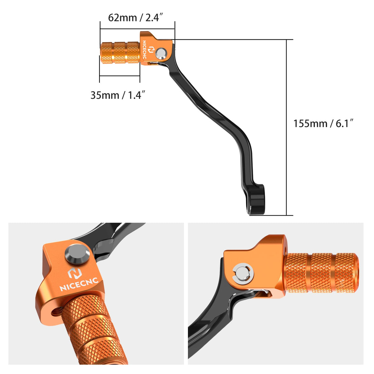 Forged Folding Gear Shift Lever For KTM Husqvarna 125-300 2023-2025 Gas Gas 125-350 2024