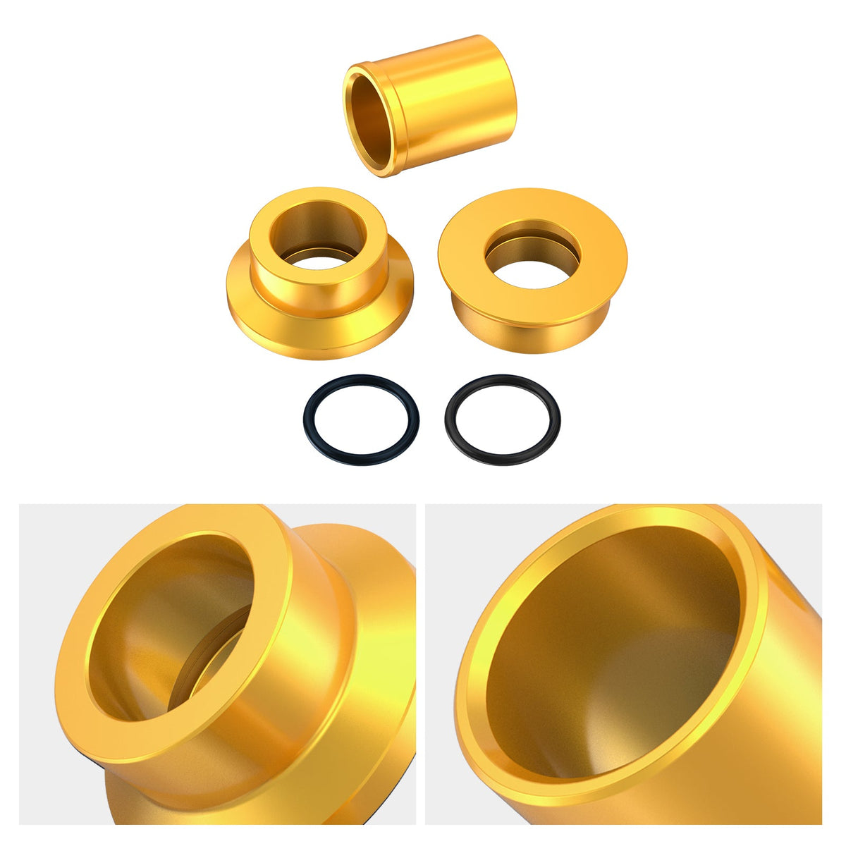 Front Rear Wheel Spacers Set For Suzuki DRZ400S DRZ400E DRZ400SM