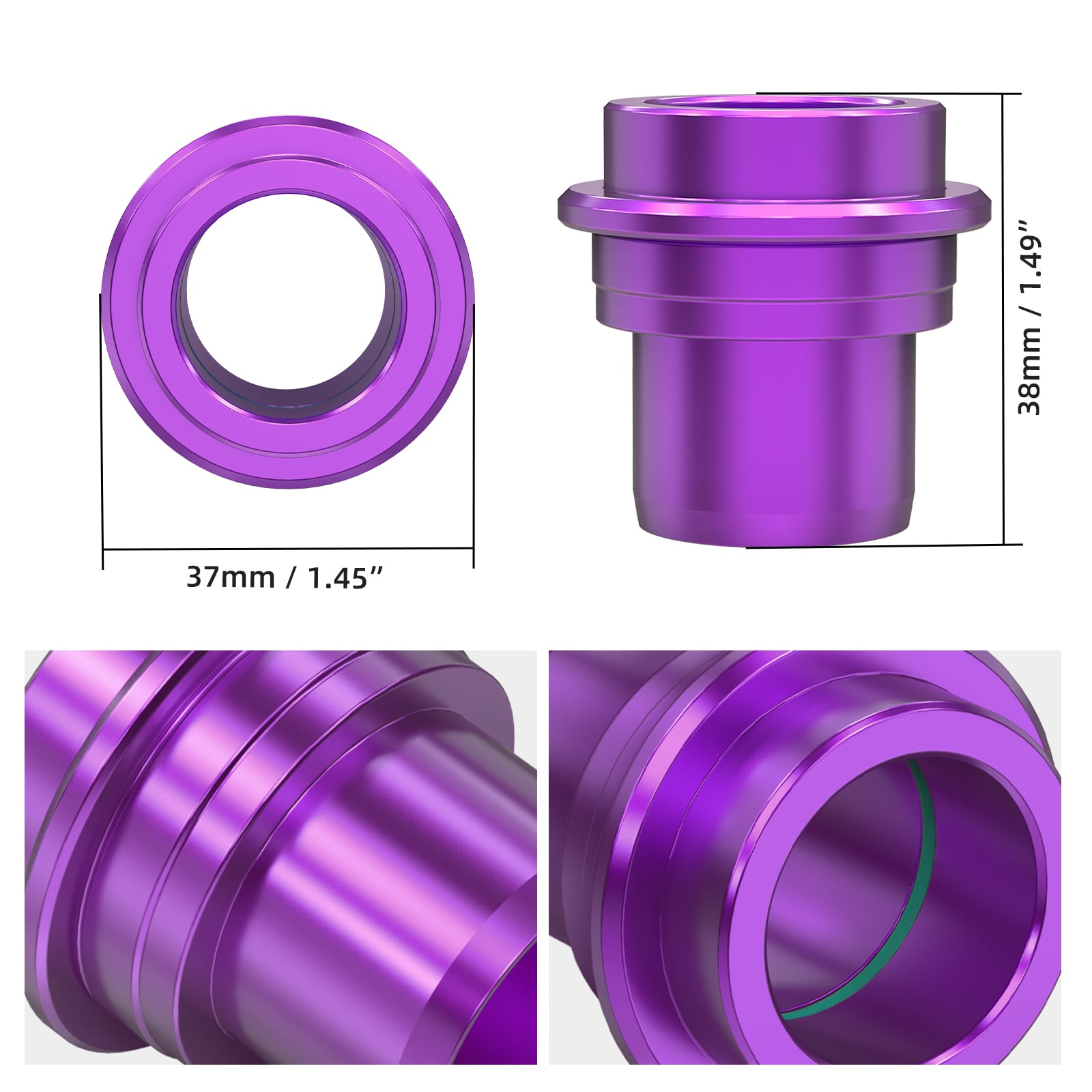 Front Rear Wheel Spacers Hub Collars Kit For Stark Varg EX MX 2024-2025
