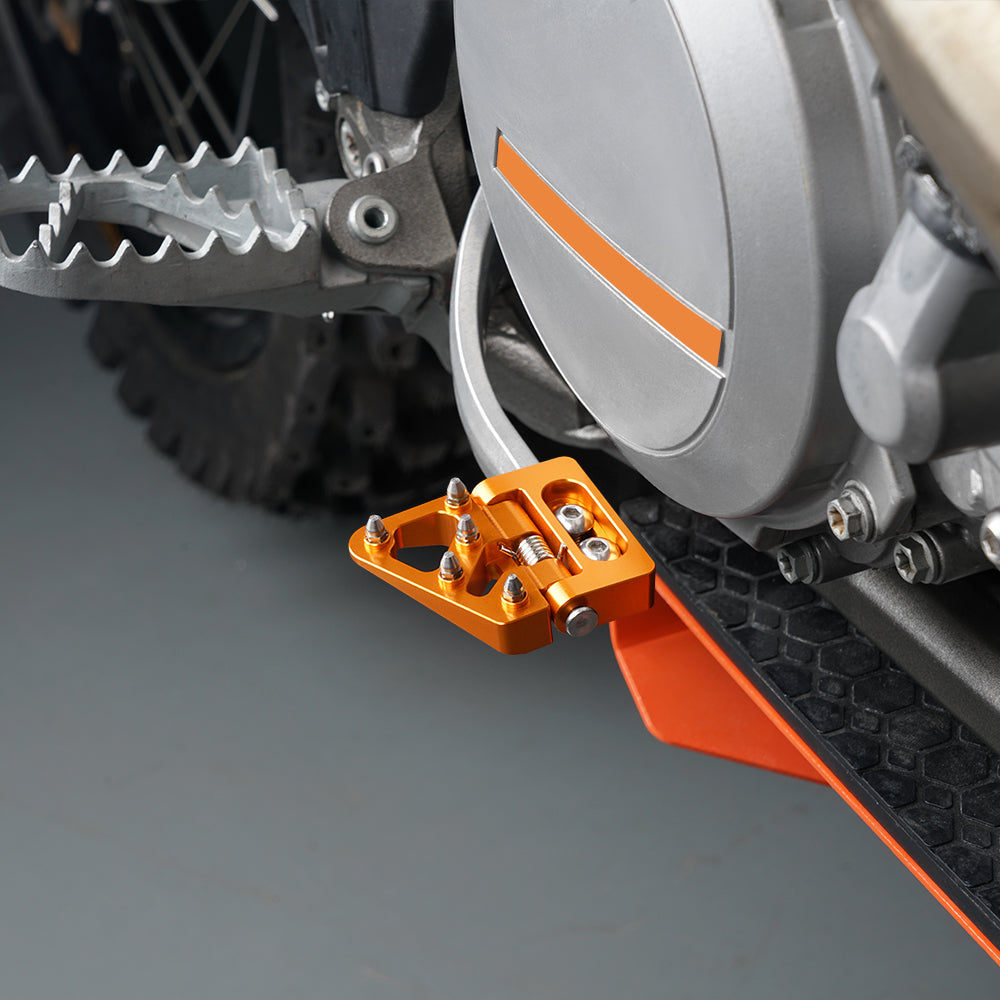 Motorcycles Folding Brake Pedal Tip Bud Footpegs For KTM Sherco GasGas Husqvarna Beta Position 3