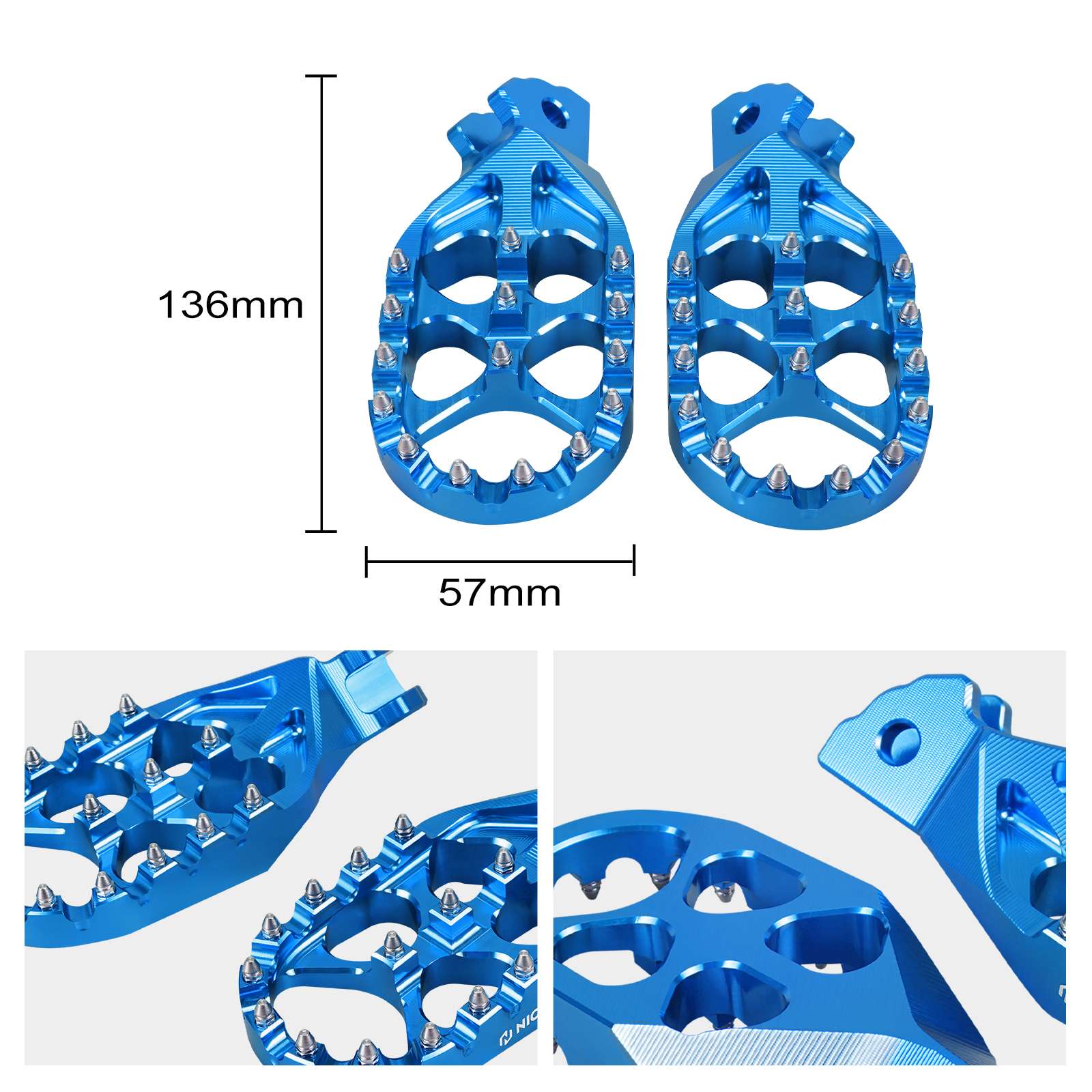 Hydraulic Rear Foot Brake + Enlarged Foot Pegs + Support Brace For Surron Light Bee X S