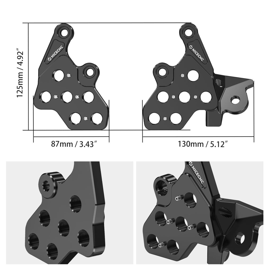 Foot Pegs Bracket Package Footrest Support Brace Kickstand For Surron Light Bee X S Segway X160 X260