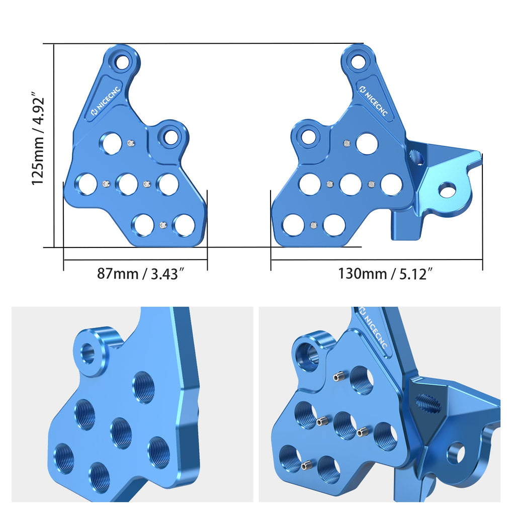 Extender Foot Pegs & Bracket Package For Surron Light Bee X / S Segway X160 X260 2017-2024