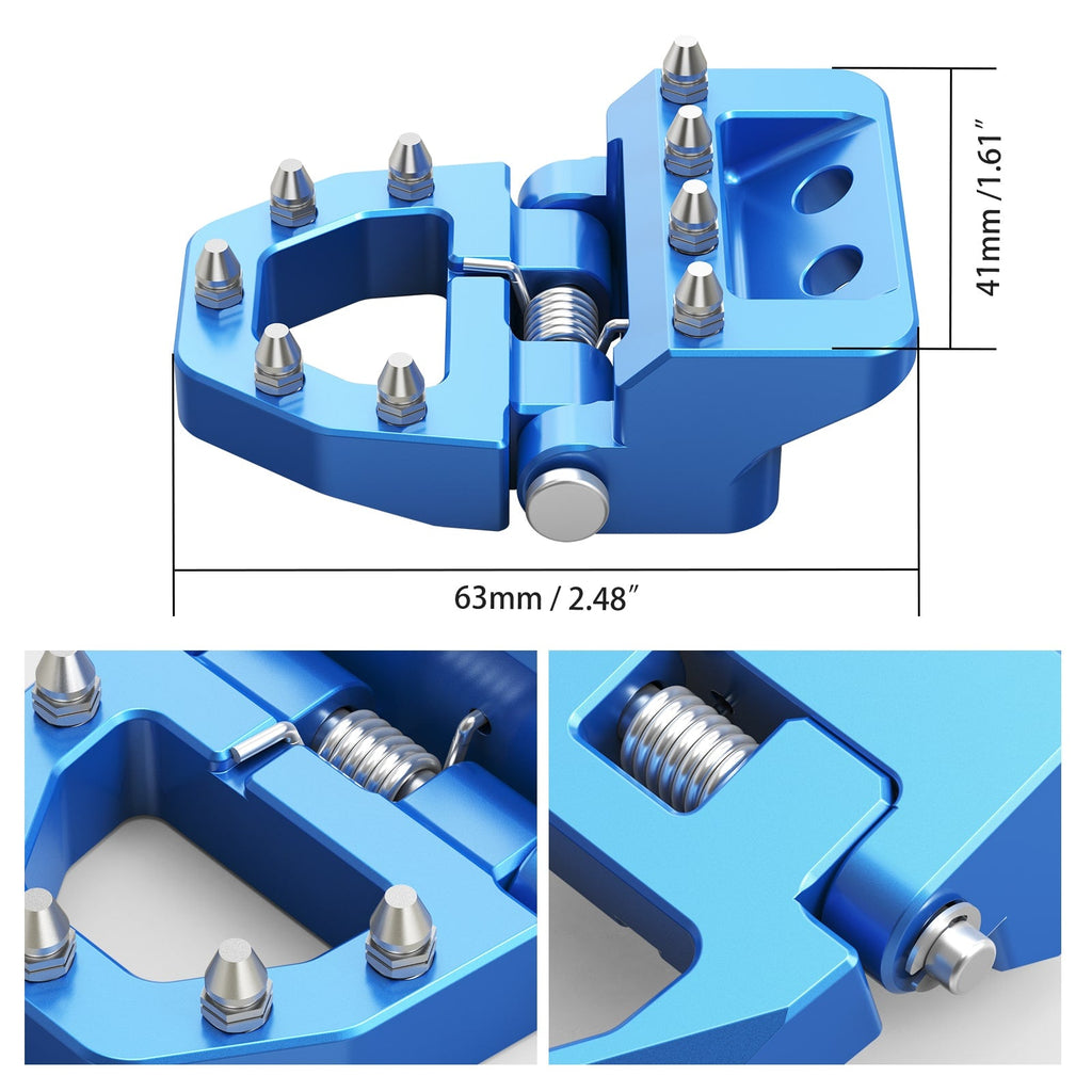 Folding Dual Control Stepped Brake Pedal Plate Tip For KTM 350 500 EXC-F 2017-2024