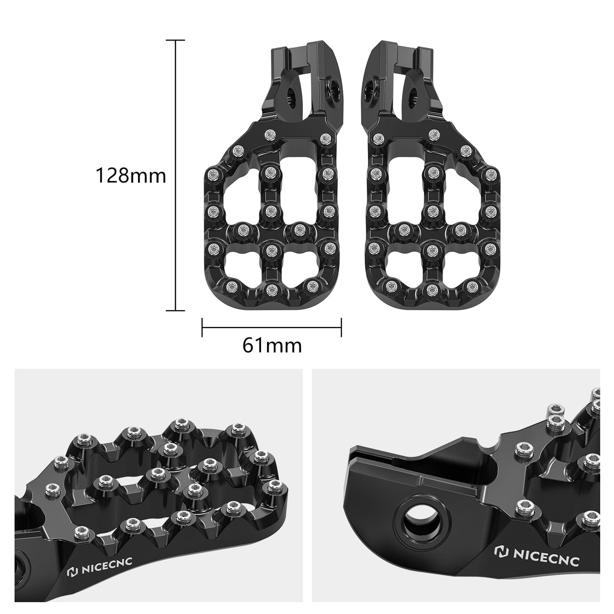 Offset Extender Foot Pegs For KTM 350 500 EXC-F 17-23