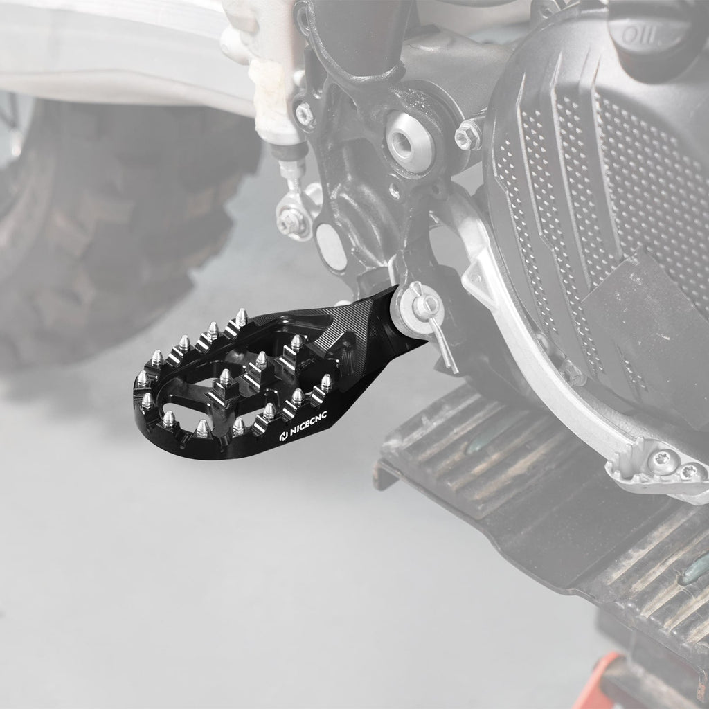 Forged Gear Shift Lever Folding Tip with Footpegs Kit For KTM Husqvarna 125-300 GasGas