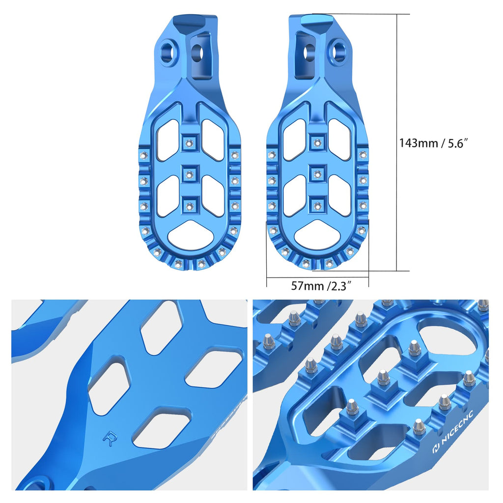 Forged Gear Shift Lever Folding Tip with Footpegs Kit For KTM Husqvarna 125-300 GasGas
