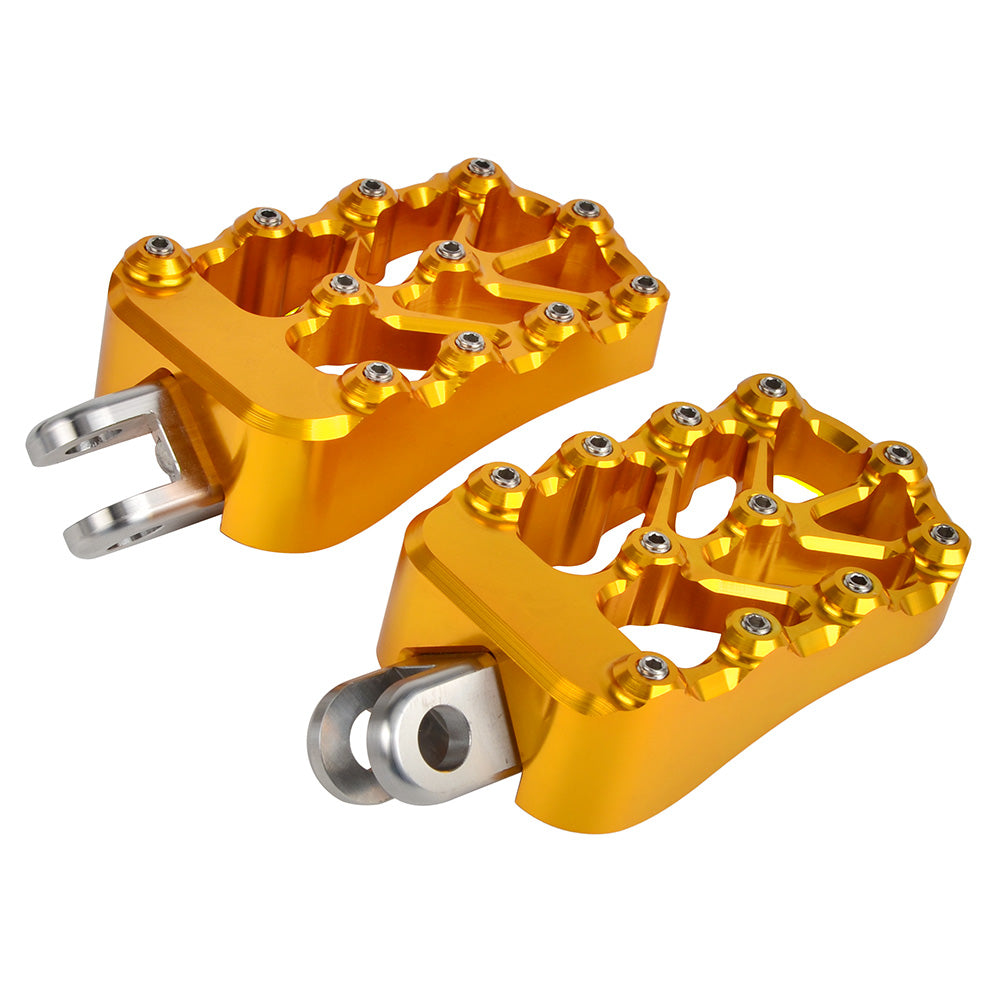 CNC Billet Wide Foot Pegs Footrests Pedals For Suzuki DRZ400 E S SM 2000-2022