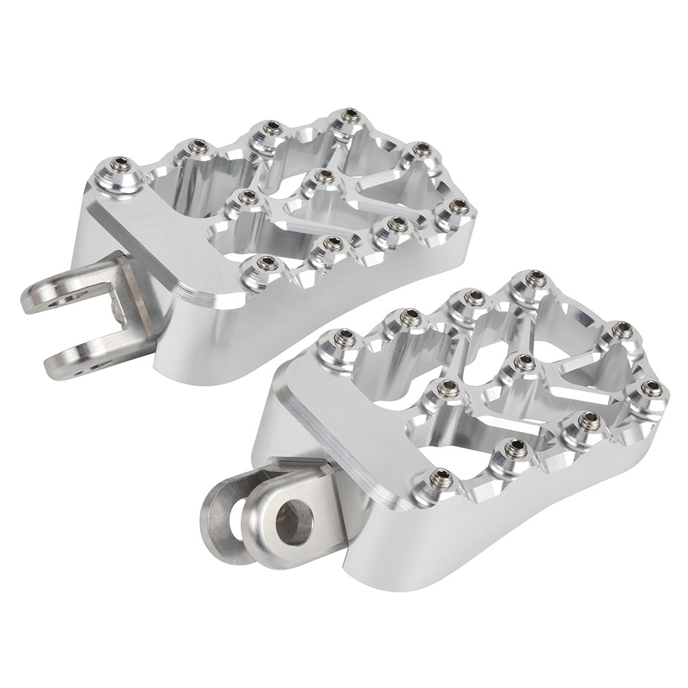 CNC Billet Wide Foot Pegs Footrests Pedals For Suzuki DRZ400 E S SM 2000-2022