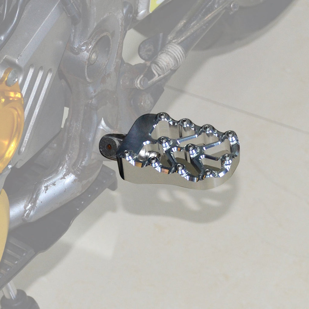 CNC Billet Wide Foot Pegs Footrests Pedals For Suzuki DRZ400 E S SM 2000-2022