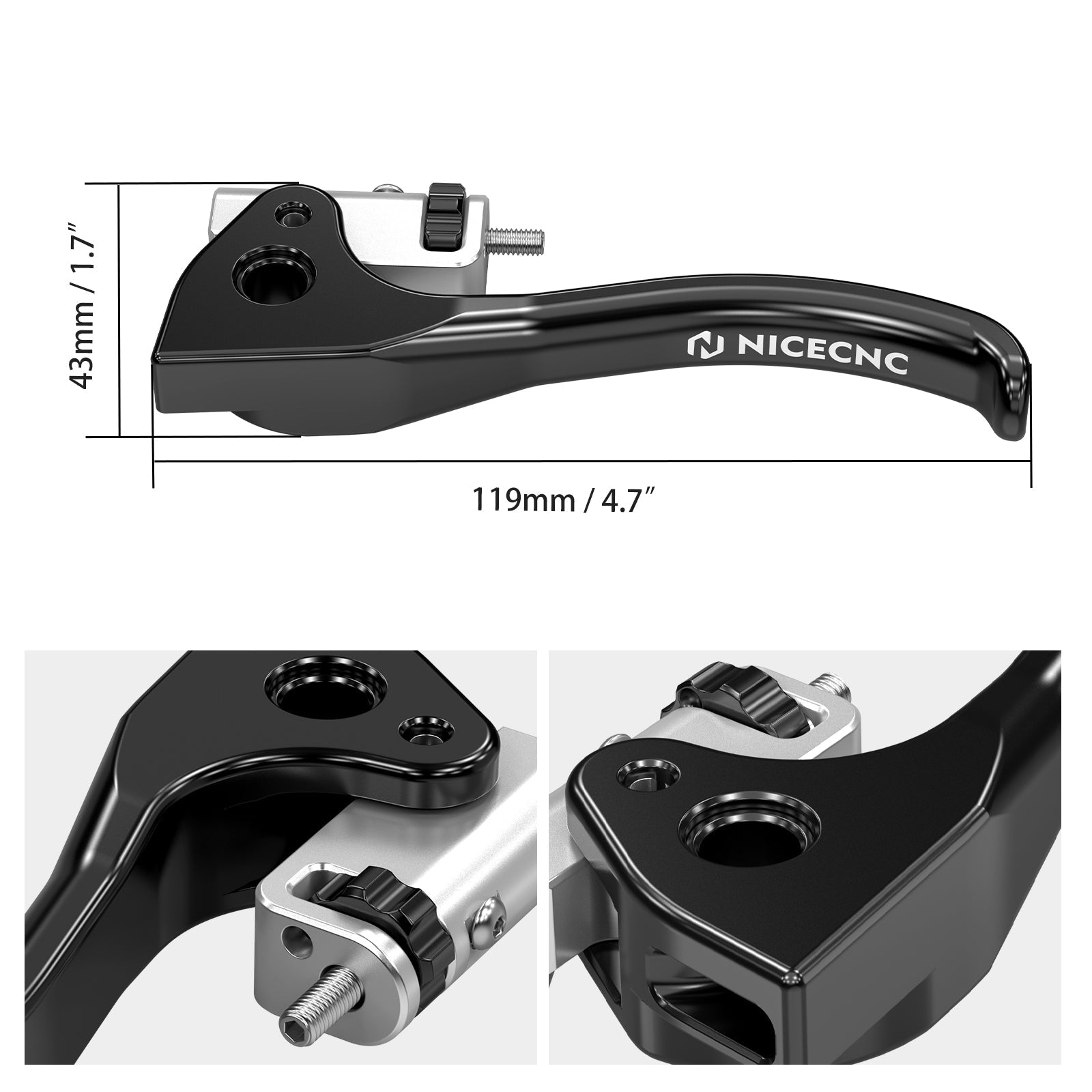 Shorty Clutch Lever For KTM Husqvarna Gas Gas Beta Sherco Triumph Position 7