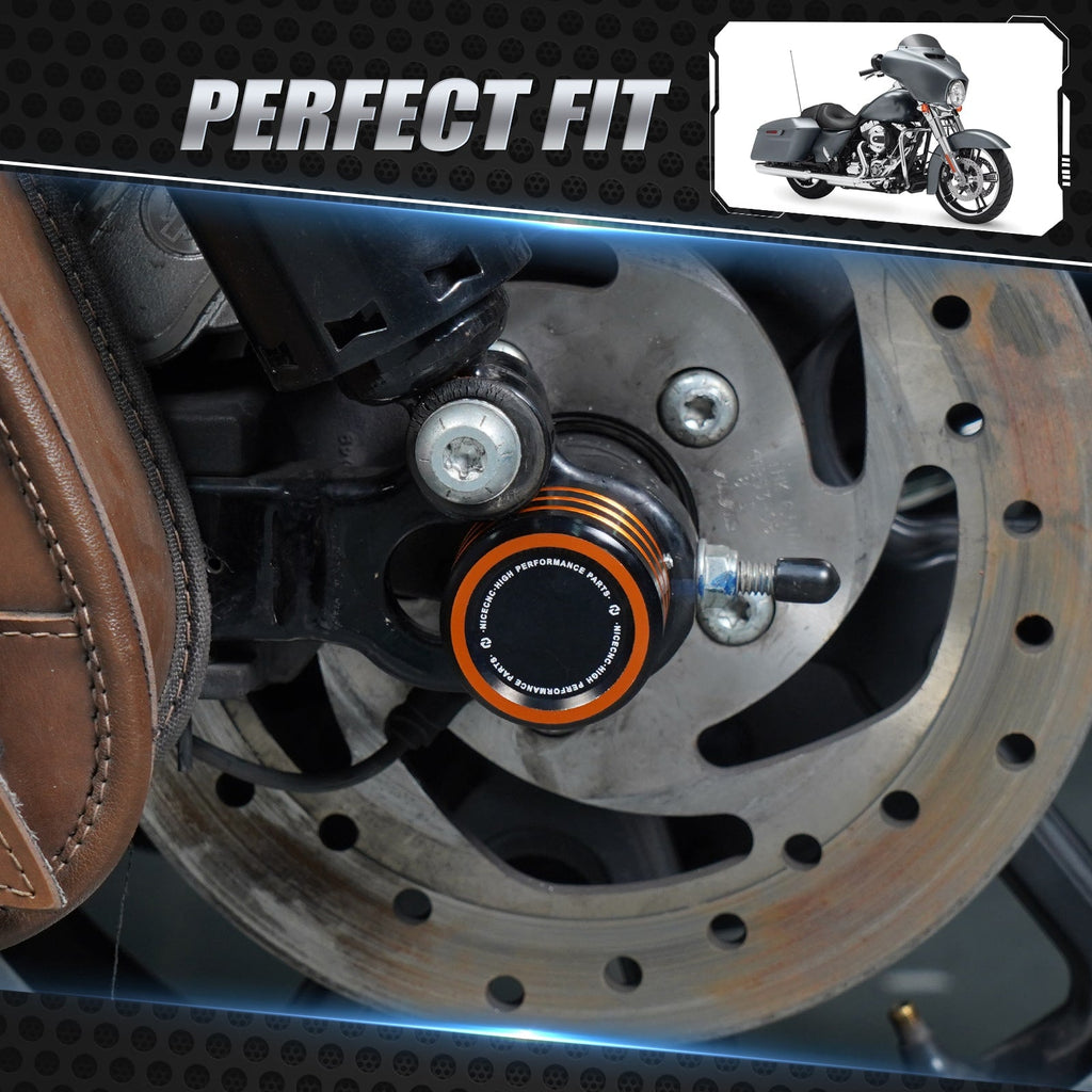 Front Axle Nut Covers Caps For Harley Sportster 1200 48 72 XL Iron 883 Roadster