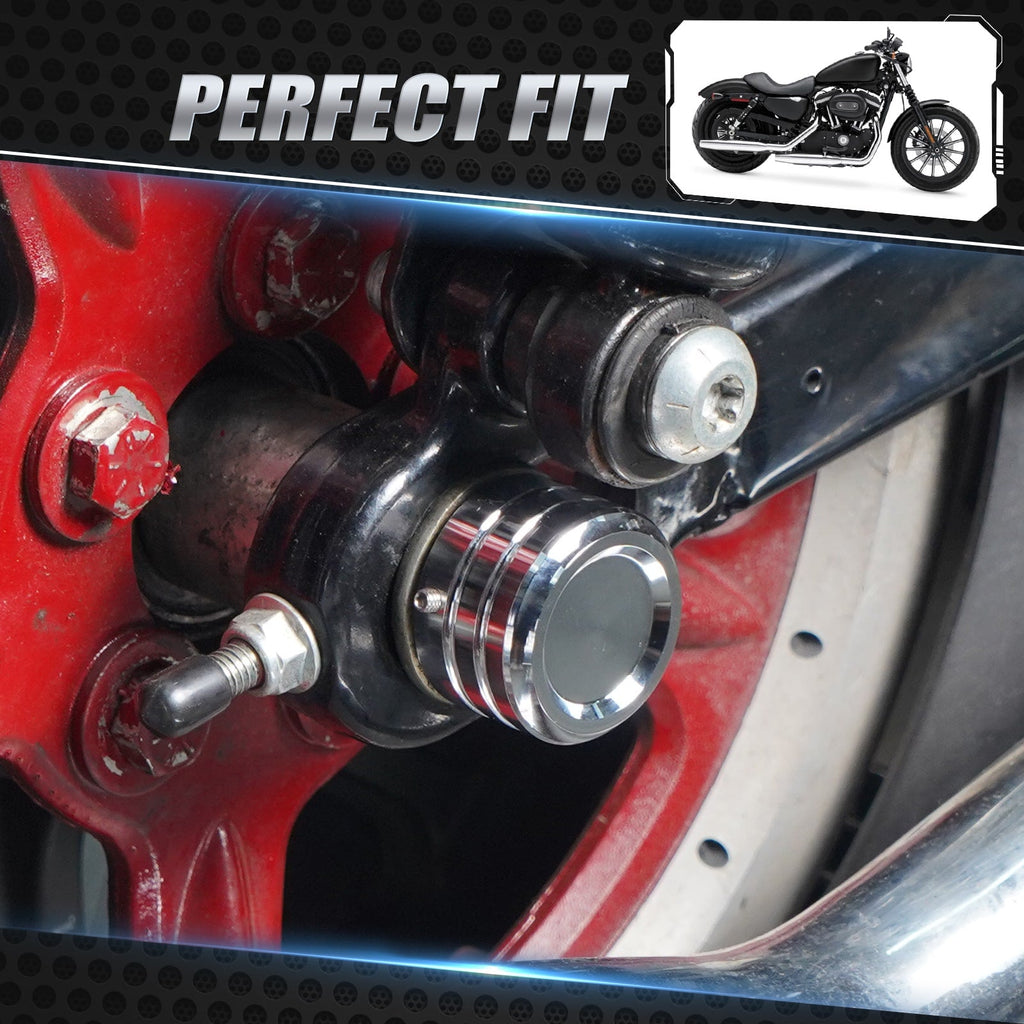 Front Axle Nut Covers Caps For Harley Sportster 1200 48 72 XL Iron 883 Roadster