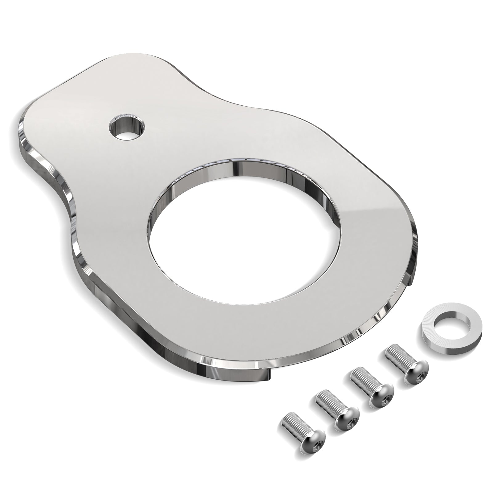 Ignition Key Switch Relocation Mount Bracket For Harley Road King Street Glide Ultra Limited