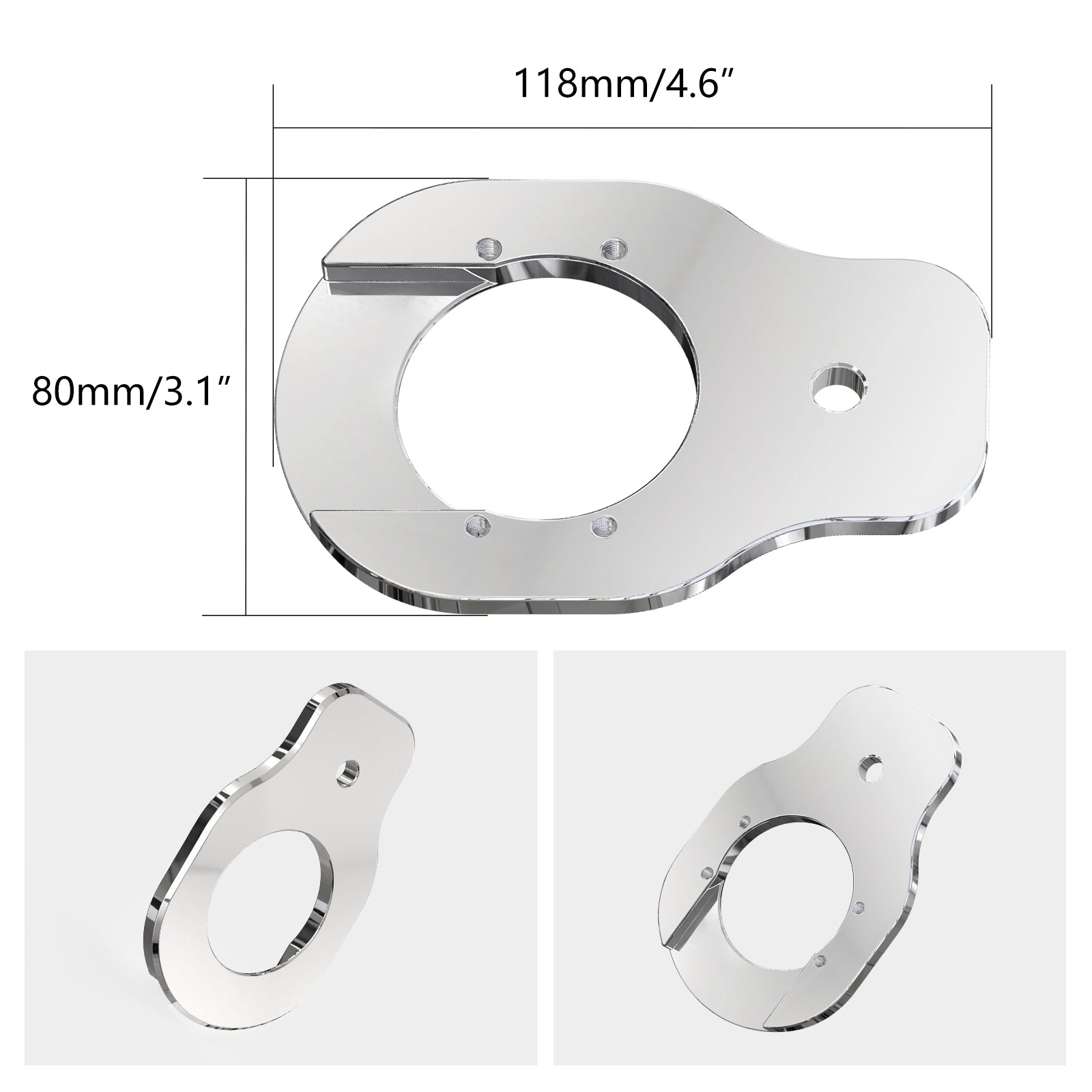 Ignition Key Switch Relocation Mount Bracket For Harley Road King Street Glide Ultra Limited