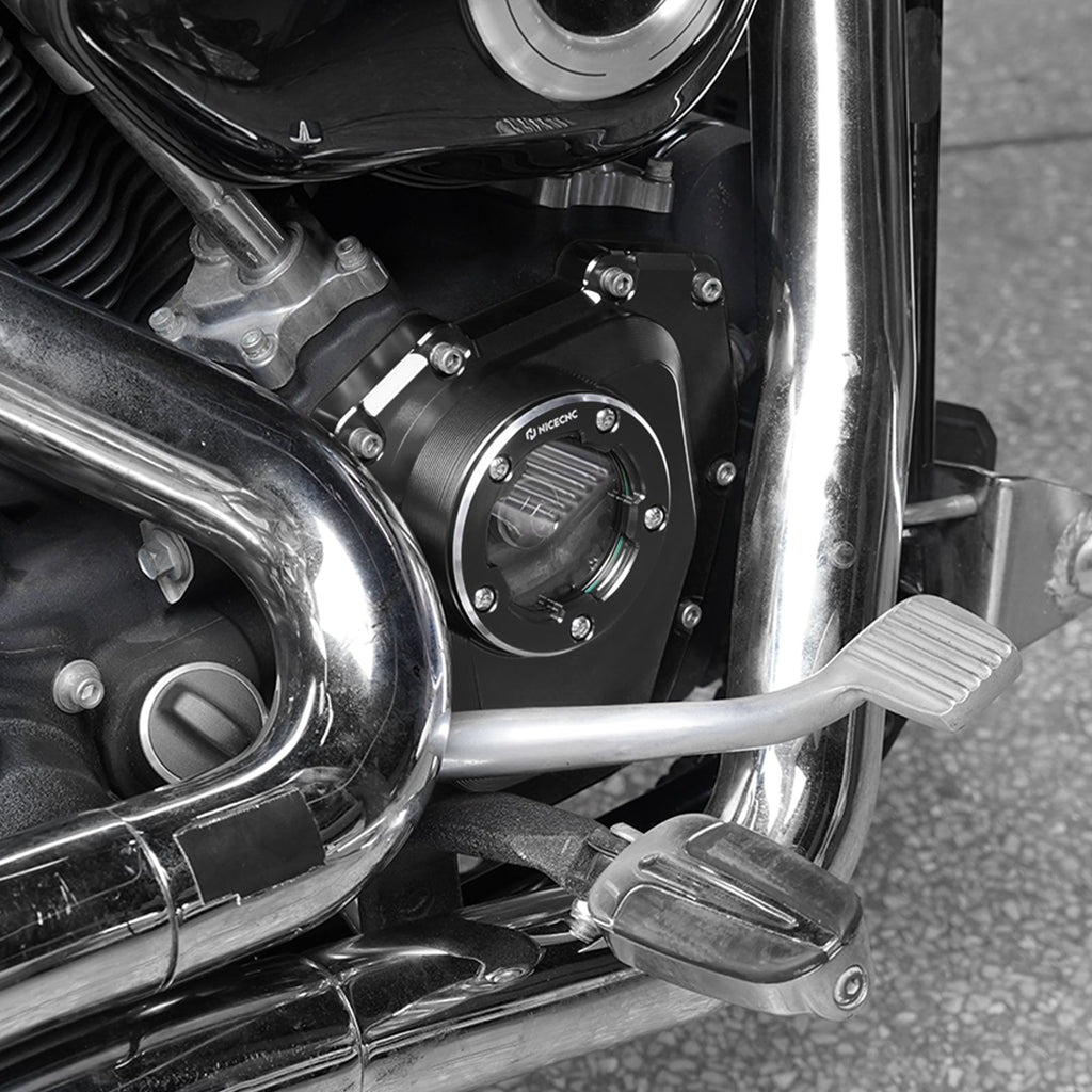 Transparent Cam Shaft Cover For Harley Road King 2001-2016 Dyna / Softail 2001-2017