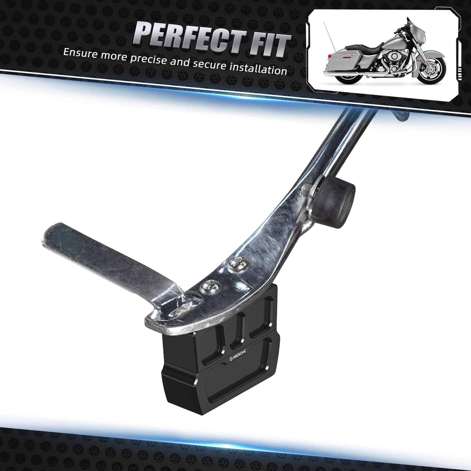 Side Stand Kickstand Lift Blocks Plate Kit For Harley Sportster 1200 883 48 72 XL