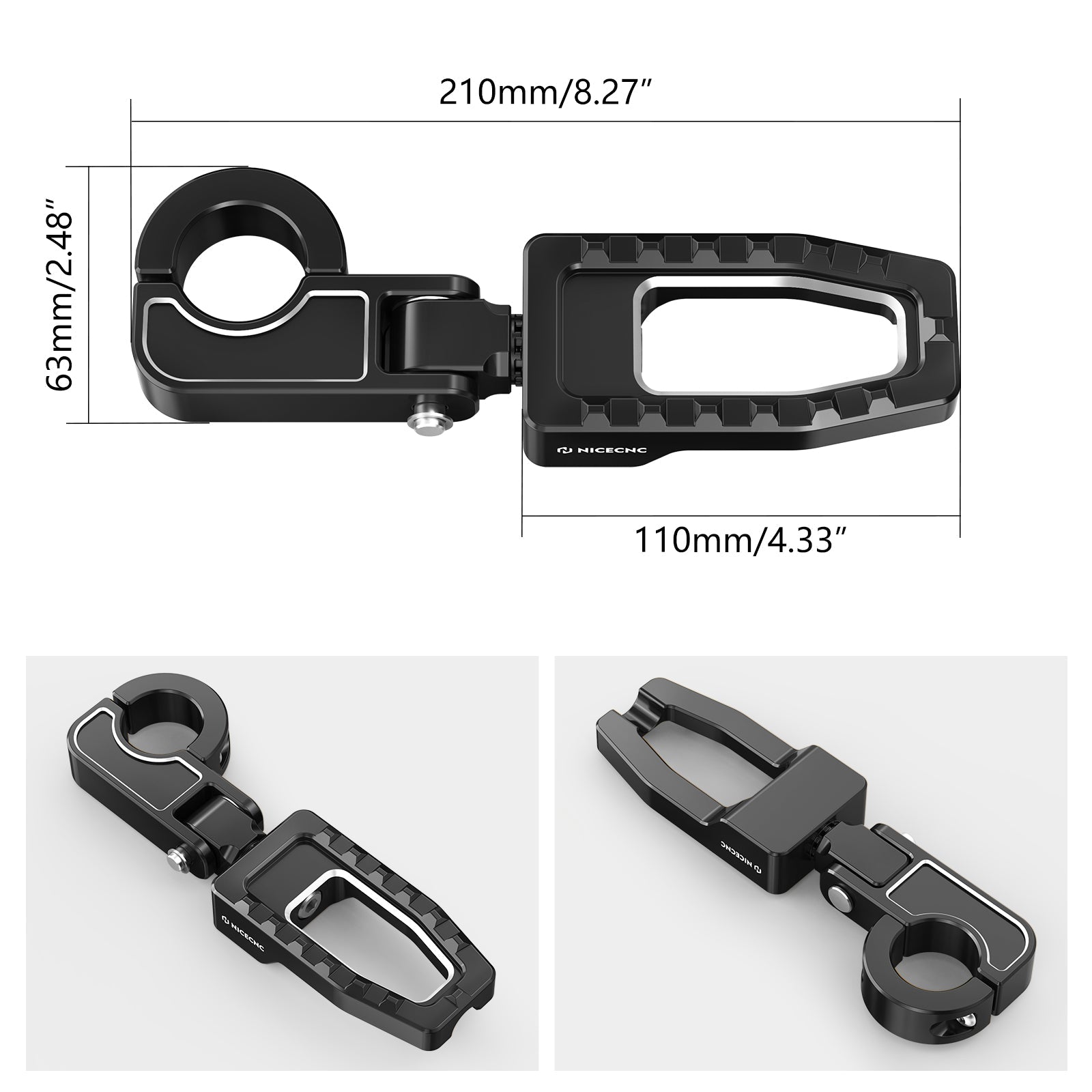 Highway Engine Guard Foot Pegs For Harley Road King Electra Street Glide Ultra Limited