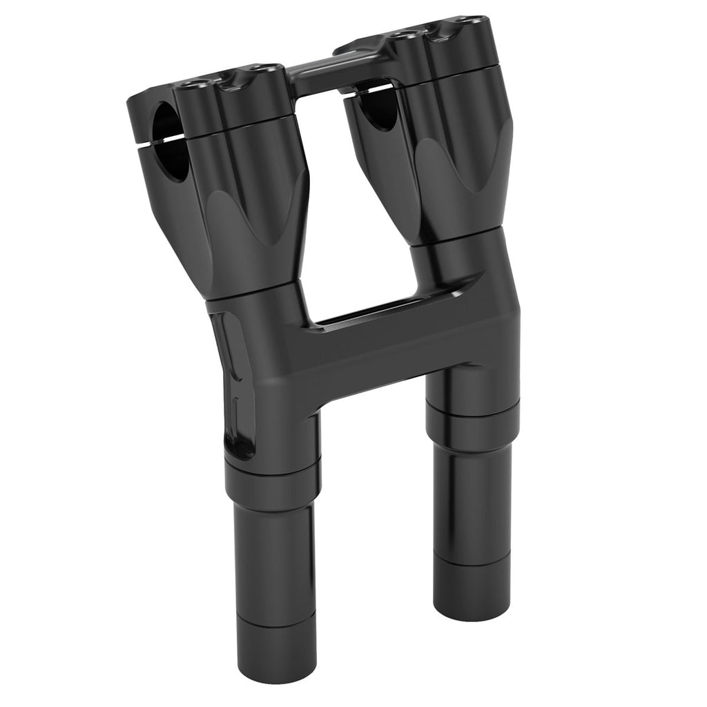 Kickback 1-1/8" Handlebar Riser Adjustable For Harley Softail Heritage Fat Boy