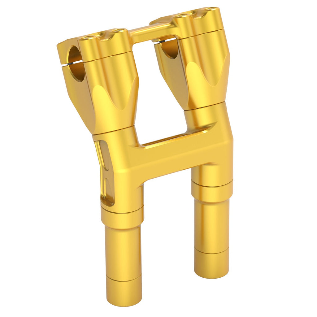 Kickback 1-1/8" Handlebar Riser Adjustable For Harley Softail Heritage Fat Boy