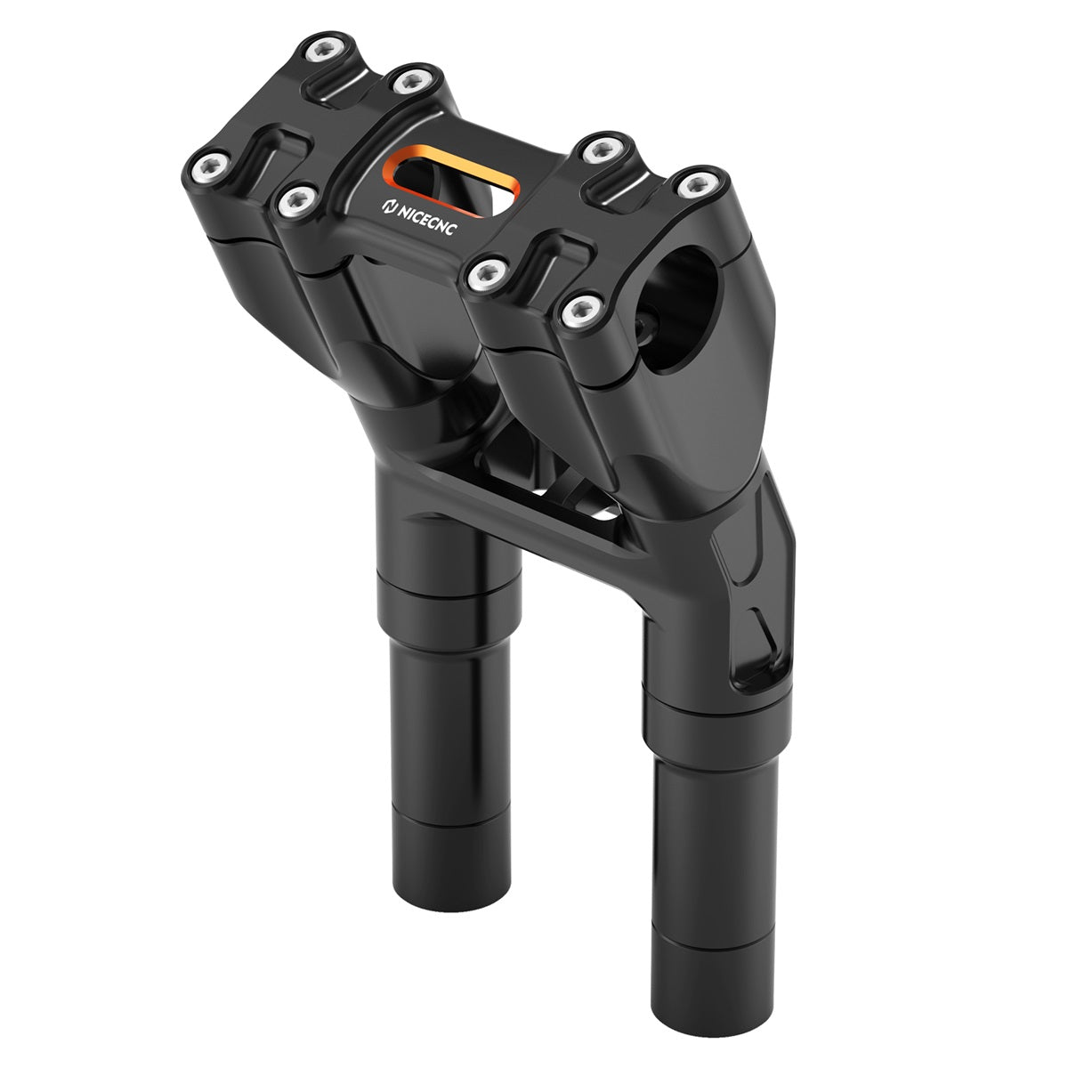 Kickback 1-1/8" Handlebar Riser Adjustable For Harley Softail Heritage Fat Boy
