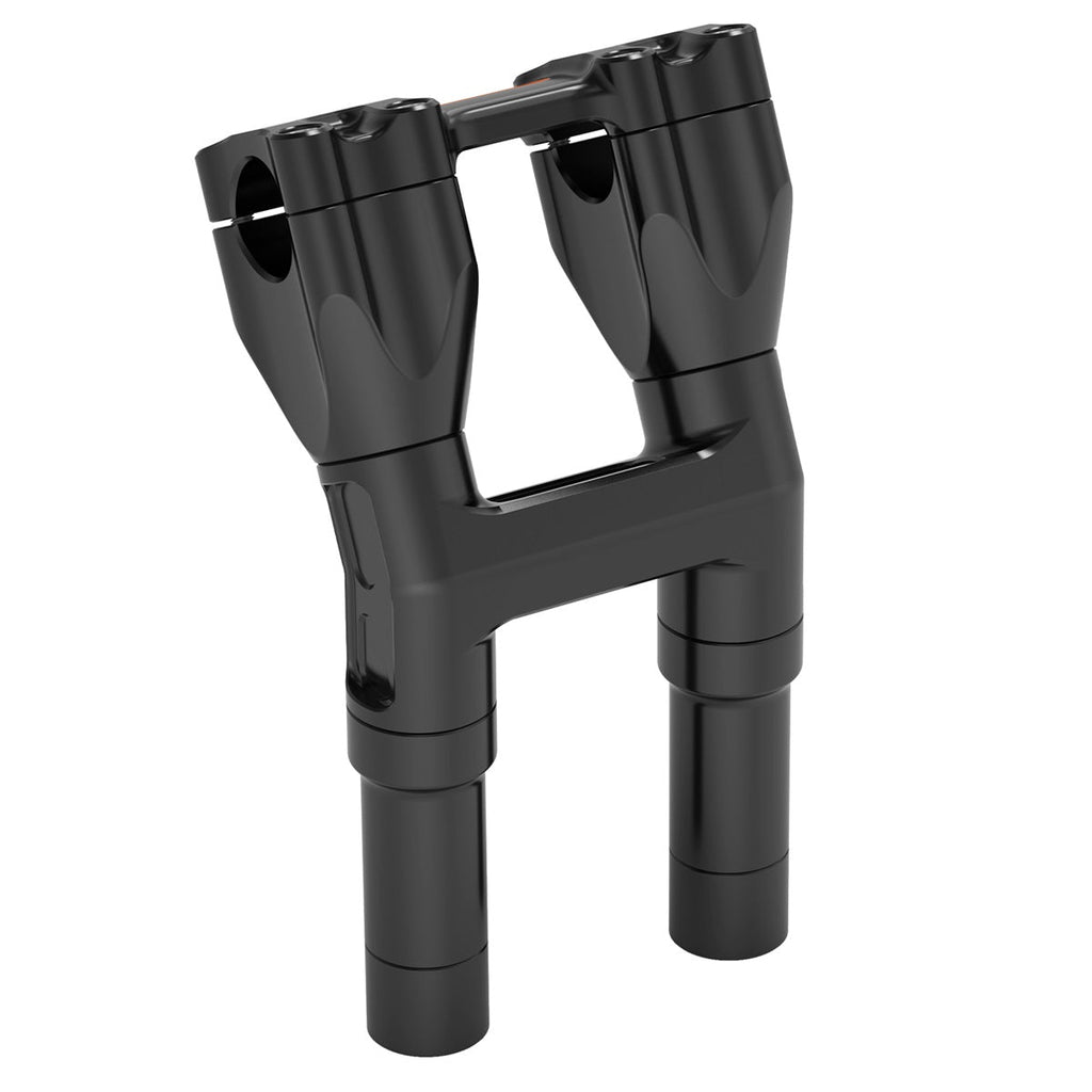 Kickback 1-1/8" Handlebar Riser Adjustable For Harley Softail Heritage Fat Boy