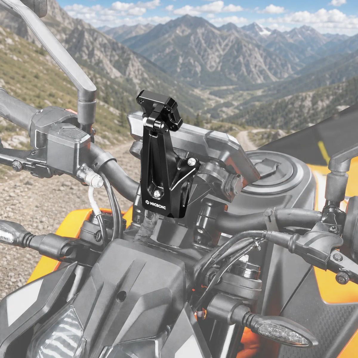 GPS Navigation AMPS Device Mount Holder For KTM DUKE 125 / 250 / 390 2024–2026