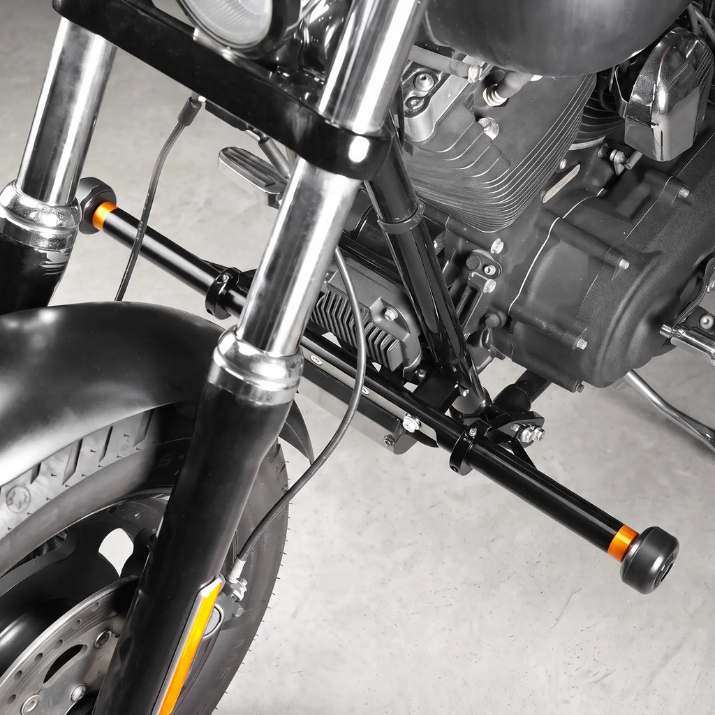 Front Crash Bar Engine Guard For Harley Dyna Low Rider Street Fat Bob Super Wide Glide