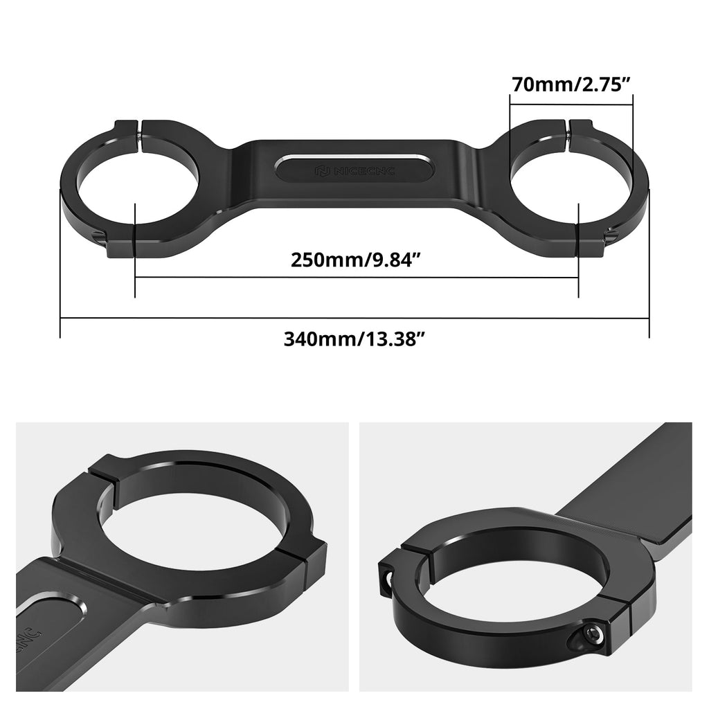 Fork Brace Stabilizer Leg Brace For Harley Dyna Fat Bob Super Glide
