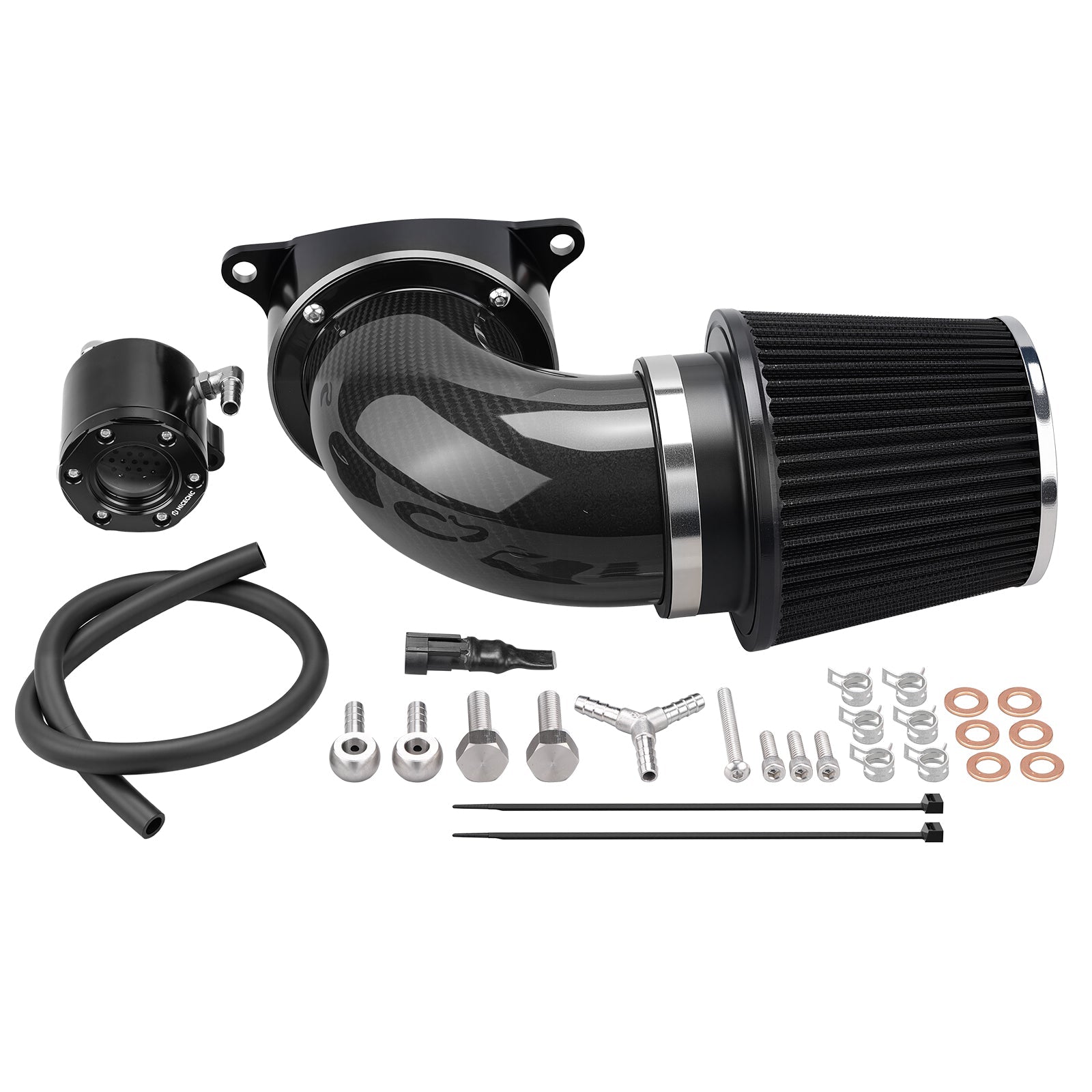 High-Flow Air Cleaner w/External Breather Kit For Harley Twin Cam Engine 2001-2016