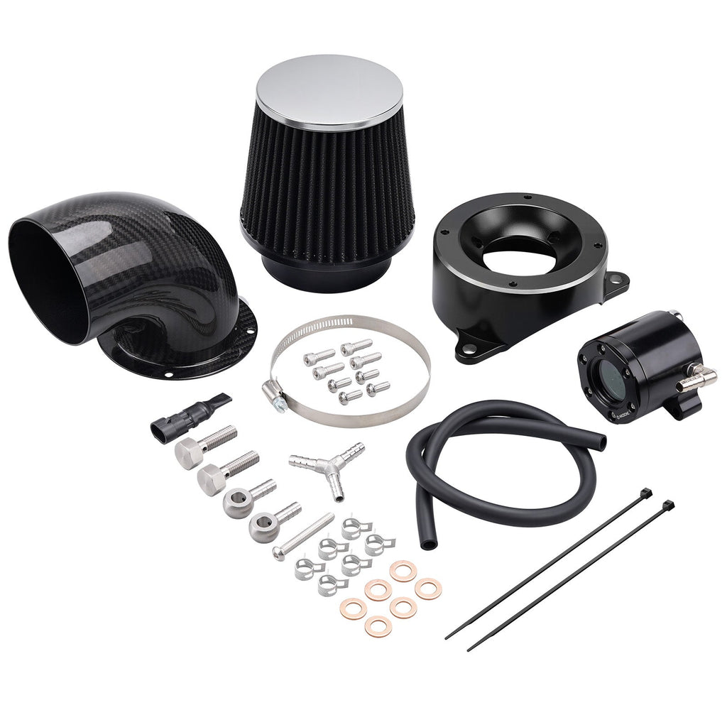 High-Flow Air Cleaner w/External Breather Kit For Harley Twin Cam Engine 2001-2016