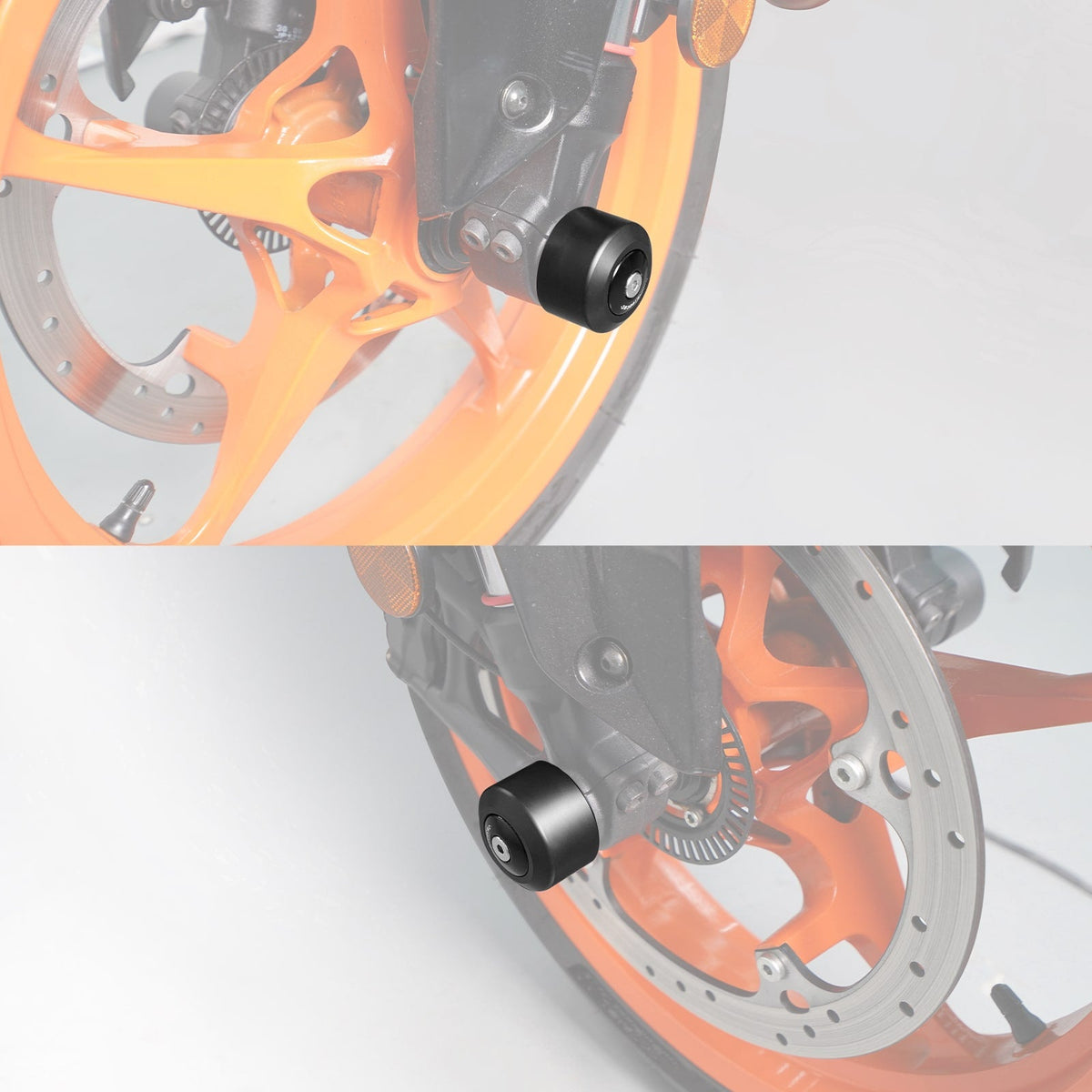 Front Axle Slider Crash Bung Kit For KTM 250 390 Duke RC 390 Adventure R