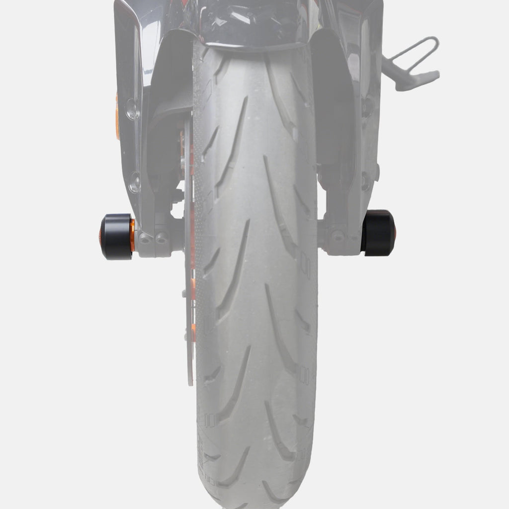 Front Axle Slider Crash Bung Kit For KTM 250 390 Duke RC 390 Adventure R