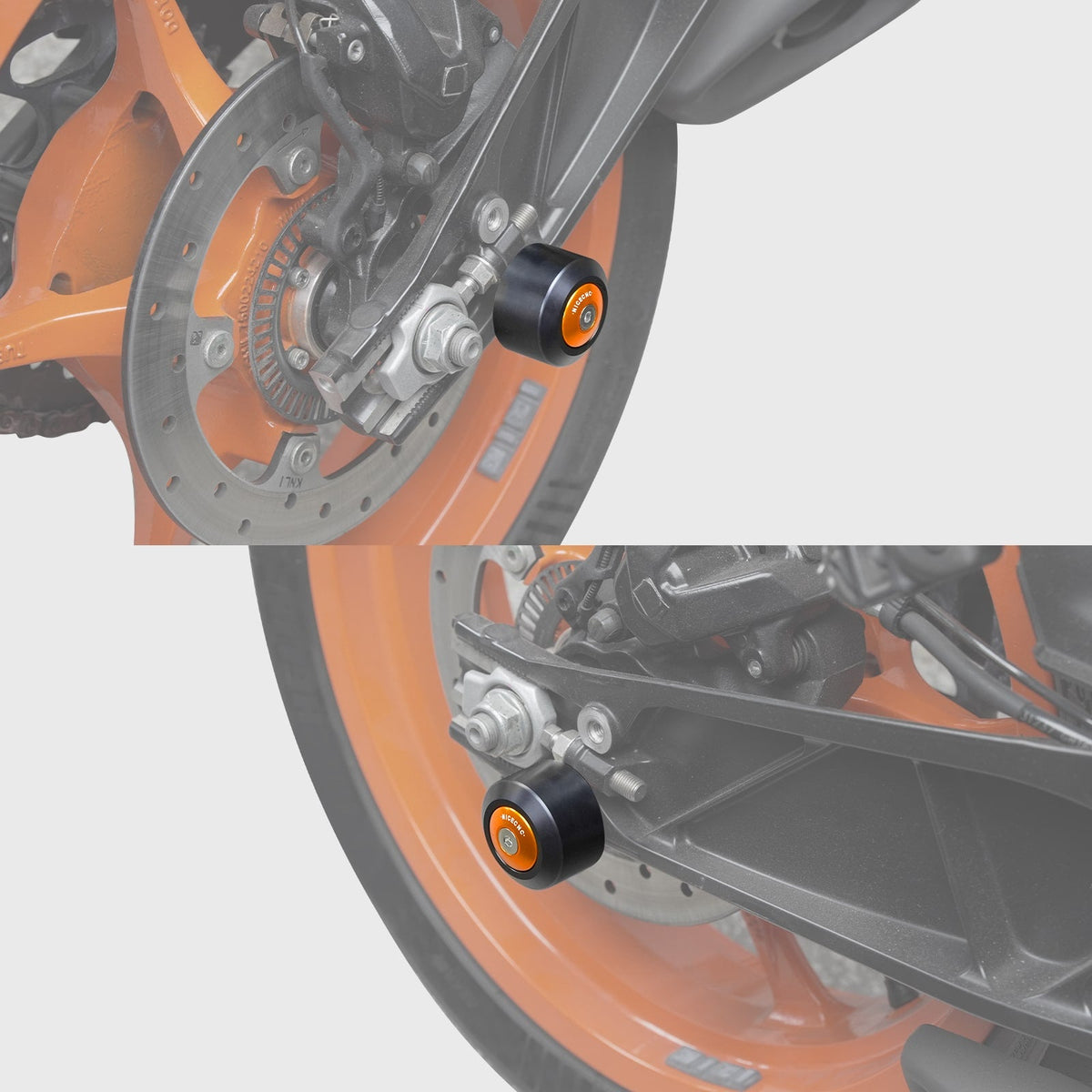 Rear Swingarm Slider Crash Bung Kit For KTM 390/250/125 Duke 2024 RC 390 2022-2023