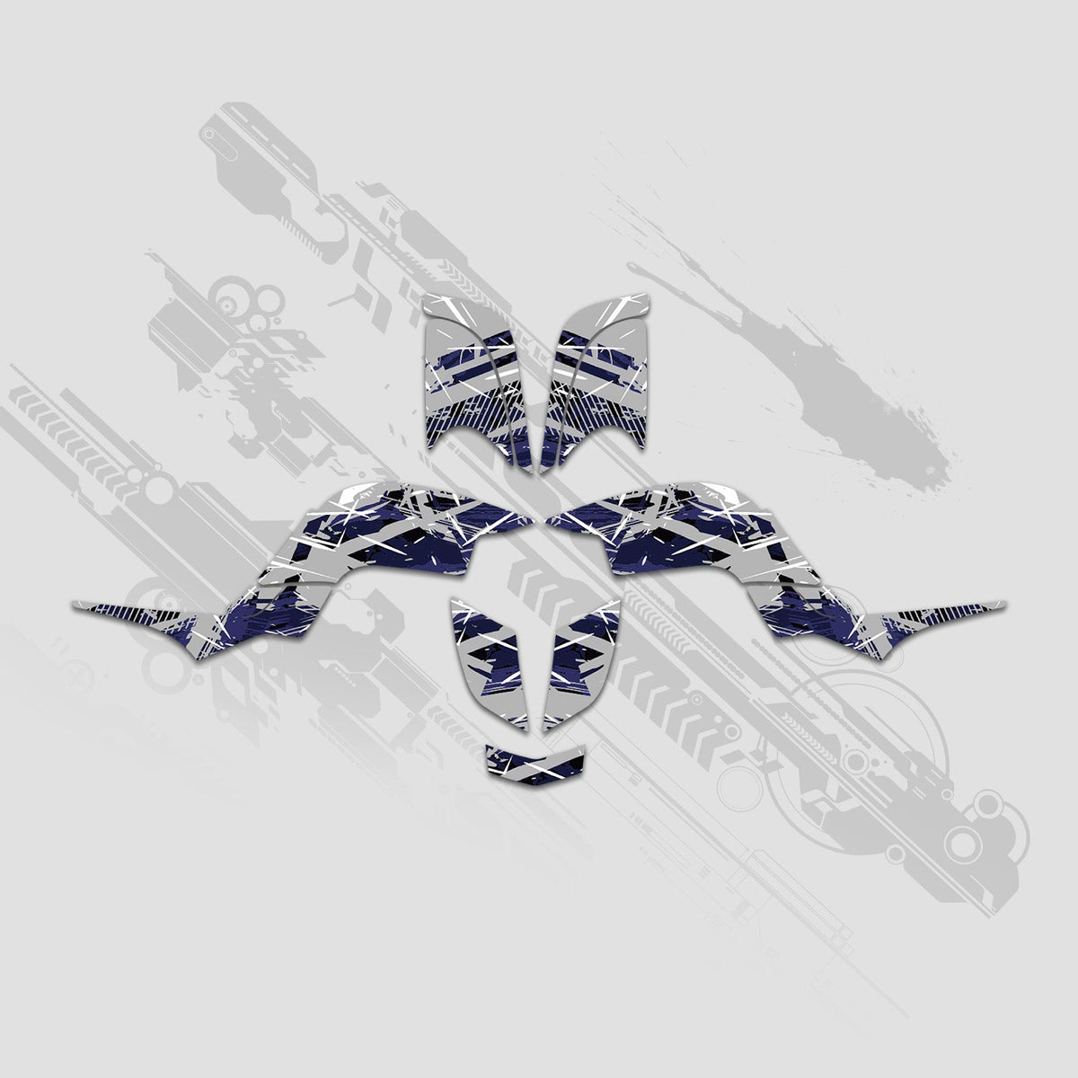 ATV Full Graphics Decals Stickers Kit For Yamaha RAPTOR 660 2001-2005
