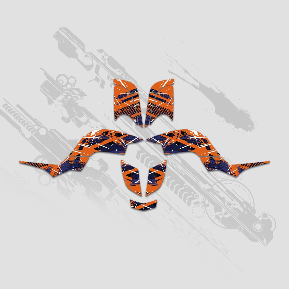 ATV Full Graphics Decals Stickers Kit For Yamaha RAPTOR 660 2001-2005