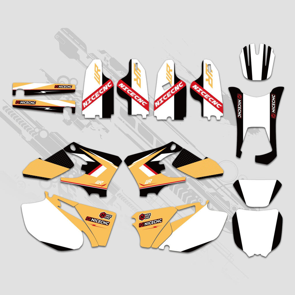 Motorcycle Full Graphics Decals Stickers Kit For YAMAHA WR250F WR450F 2005-2006