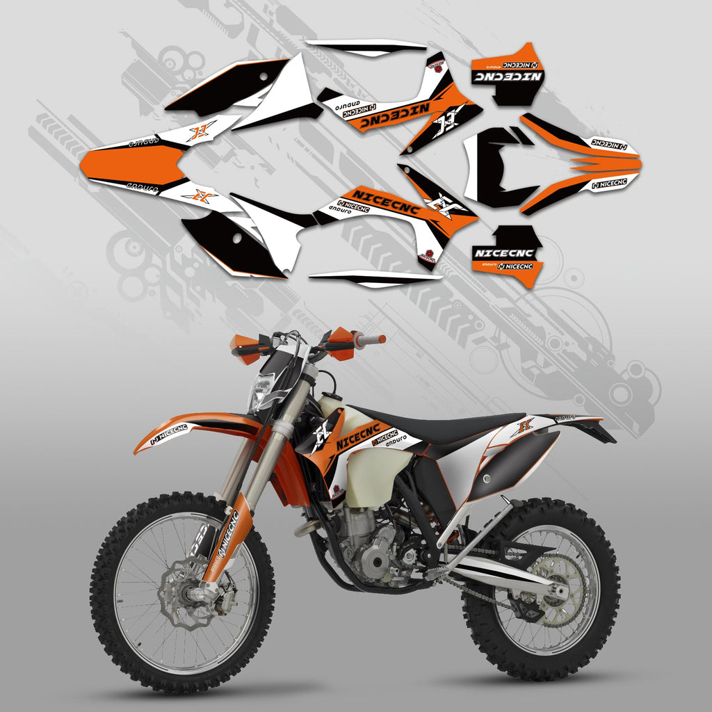 Motorcycle Full Graphics Decals Stickers Kit For KTM EXC 2012-2013 XC 2011