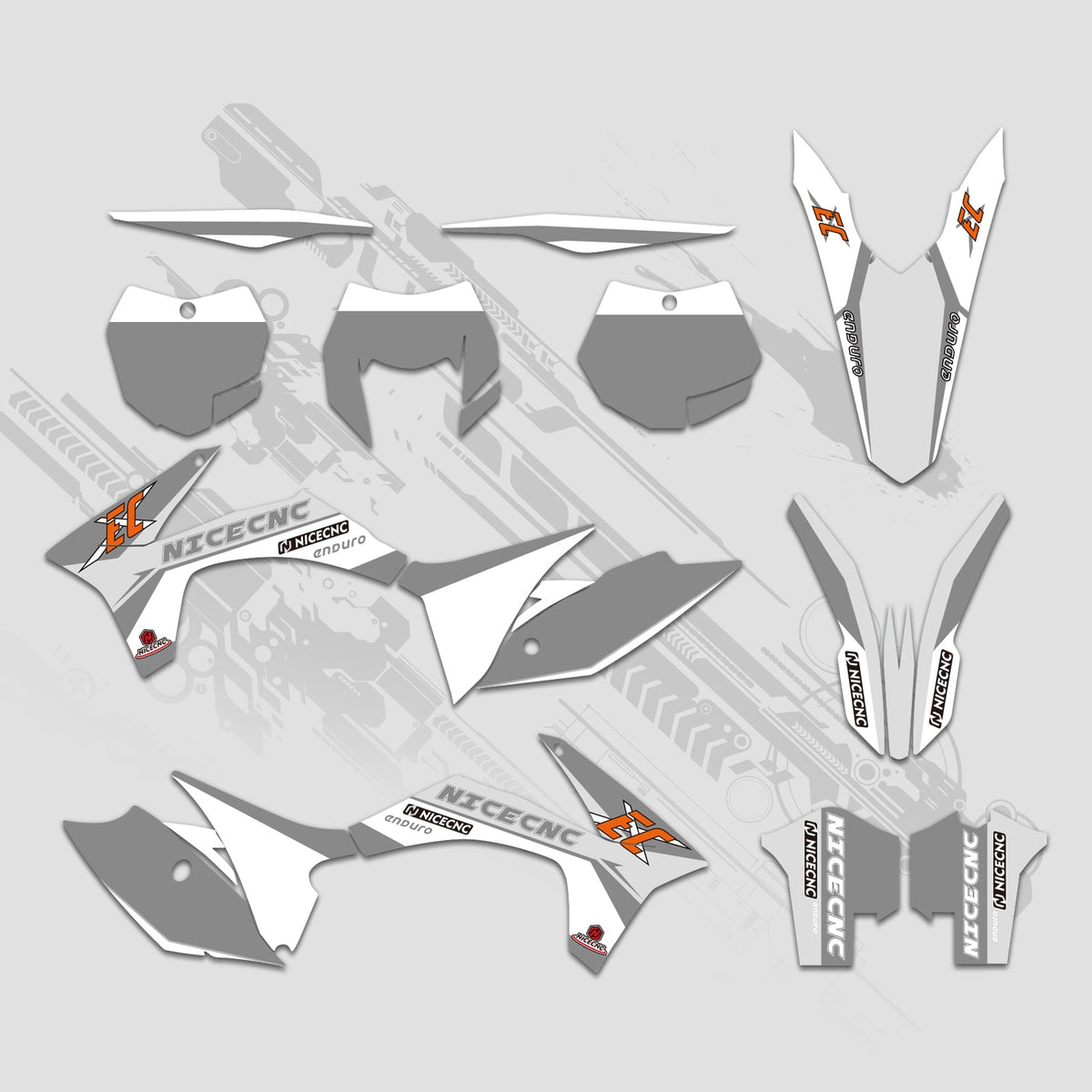 Off-Road Bike Full Graphics Decals Stickers Kit For KTM EXC 2012-2013 XC 2011