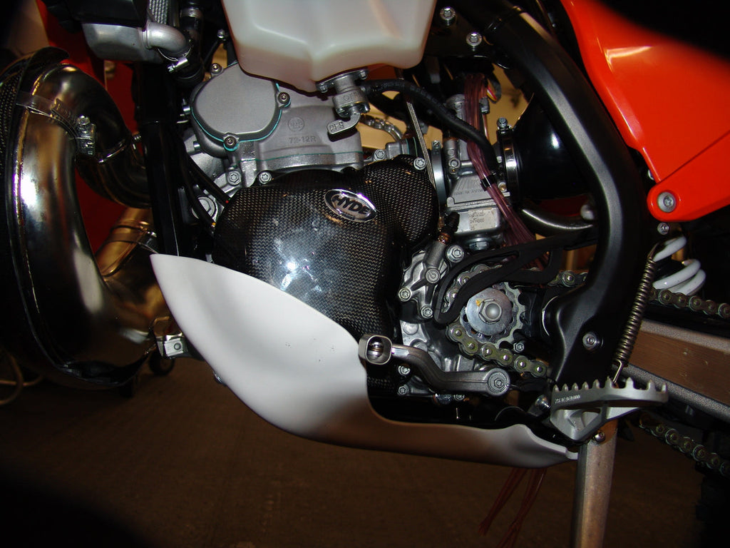 KTM 250/300 Carbon Kevlar Bolt-on Starter Ignition Guard
