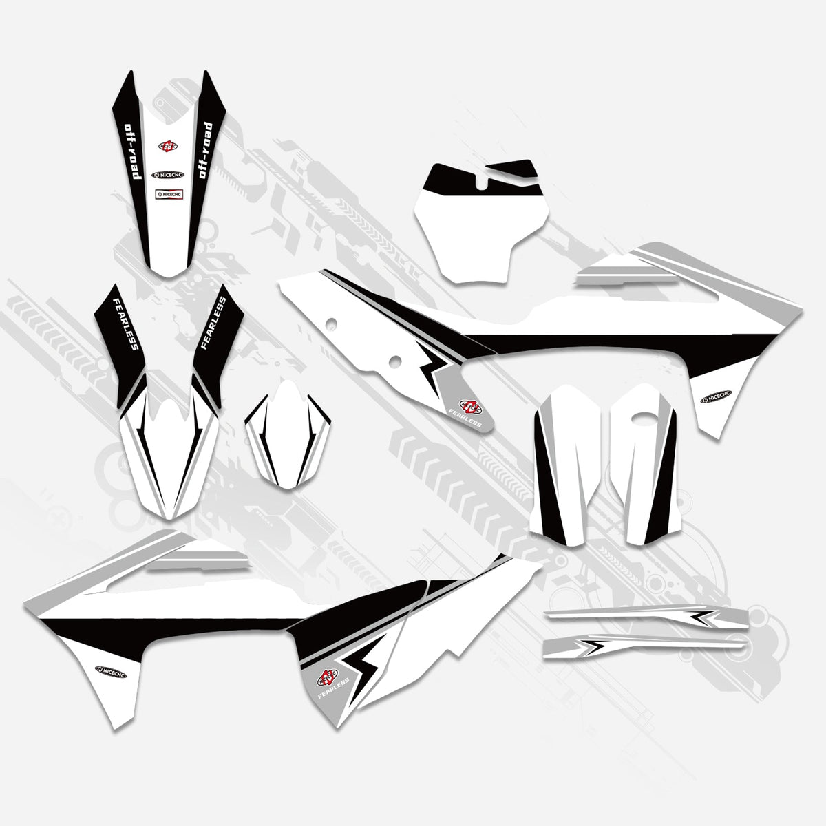 Off-Road Bike Full Graphics Decals Stickers Kit For GAS GAS MC Motocross 2021-2023