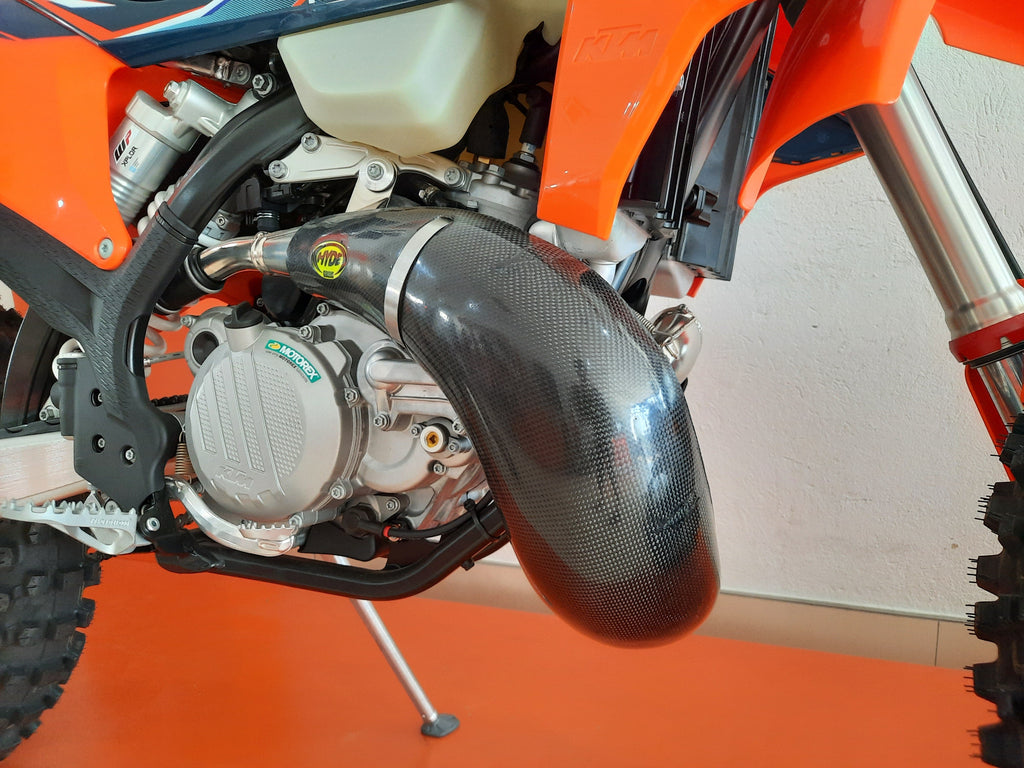 KTM/HUSQVARNA/GASGAS 250/300 EXHAUST GUARD CARBON KEVLAR